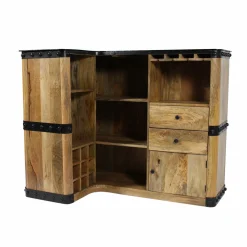 Meuble bar en bois de manguier New-York