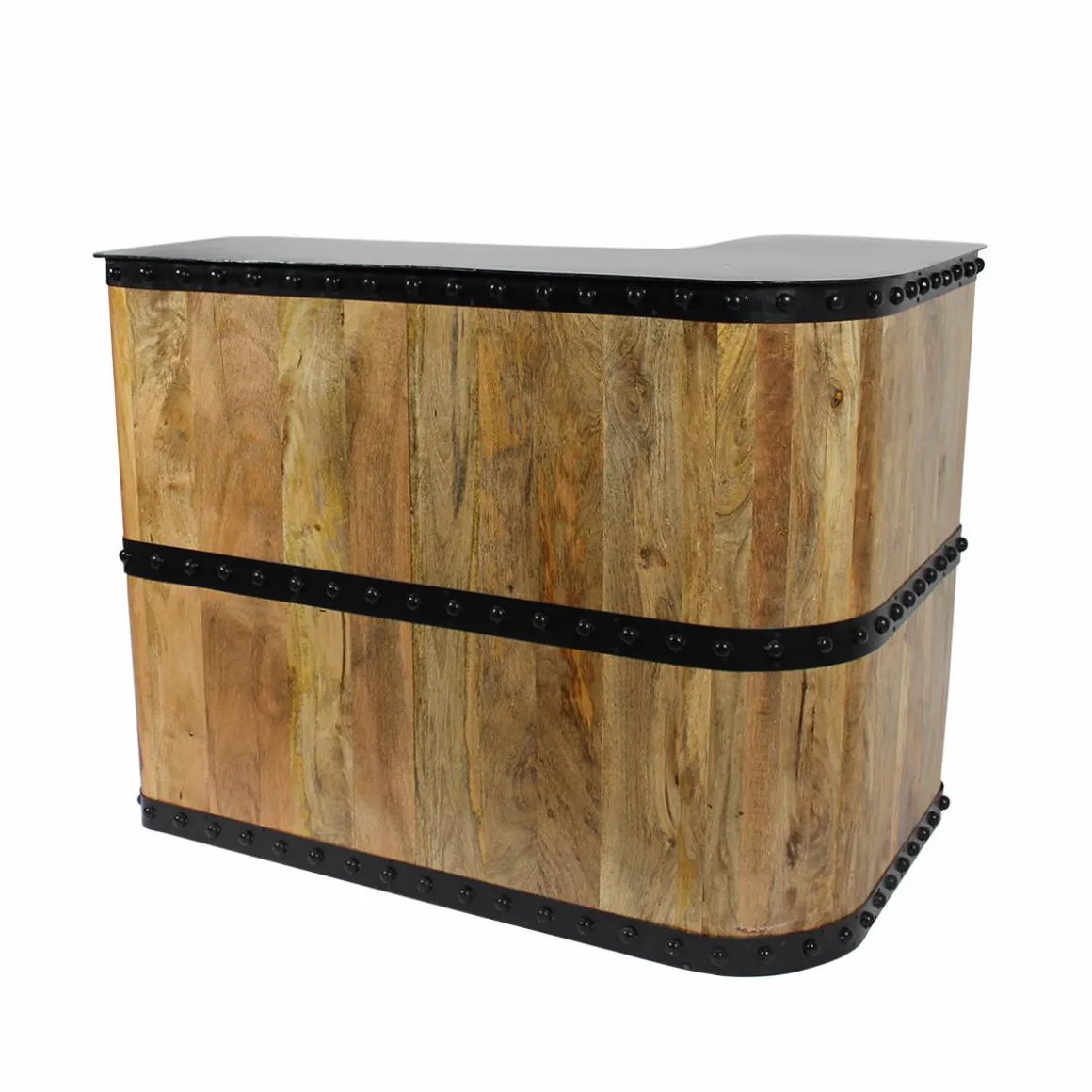 Meuble bar en bois de manguier New-York