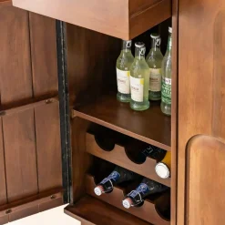 Meuble bar en bois de manguier Elio