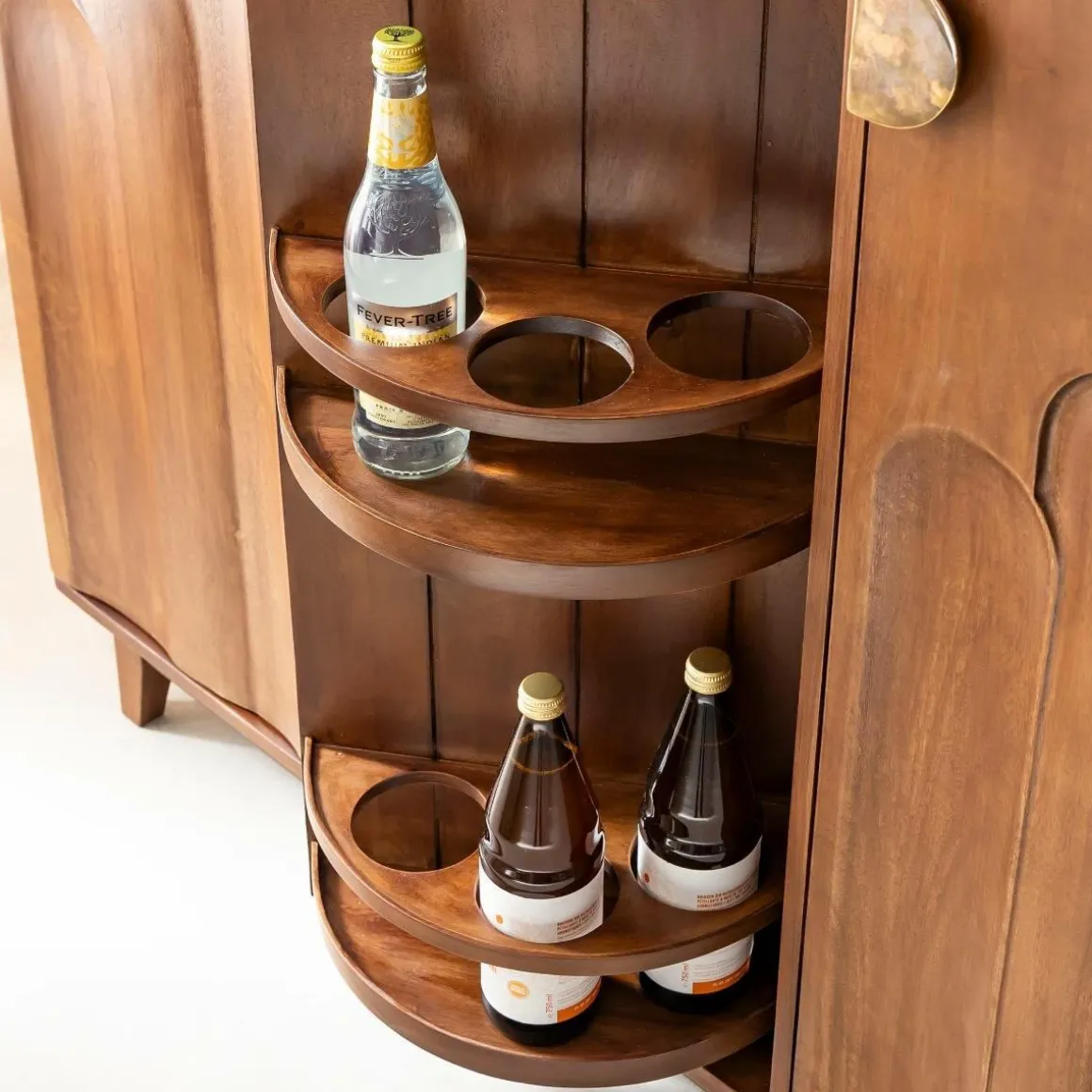 Meuble bar en bois de manguier Elio