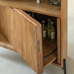 Meuble bar en bois de manguier et marbre Adler