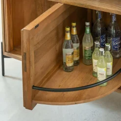 Meuble bar en bois de manguier et marbre Adler