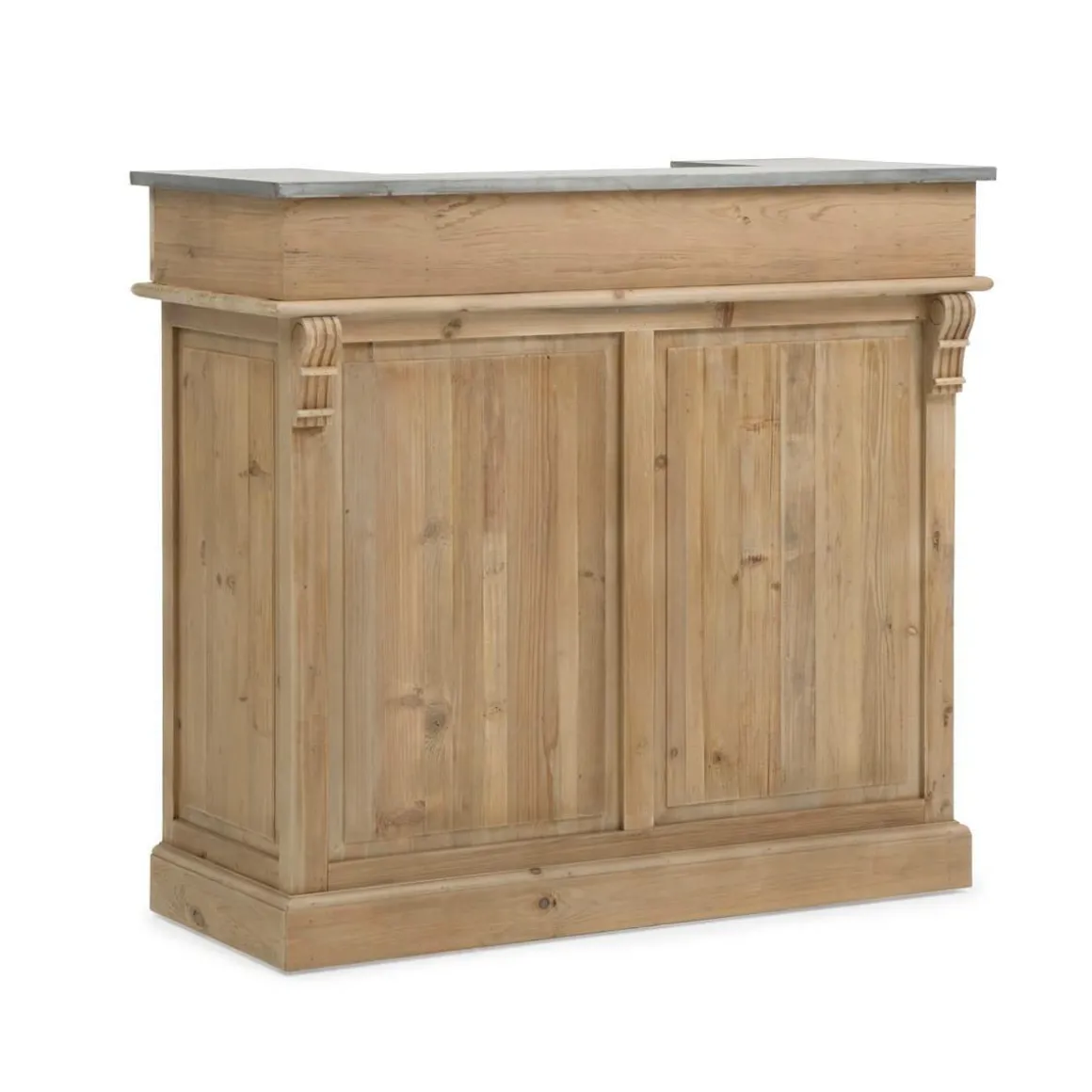 Meuble bar en bois recyclé 120cm Garance