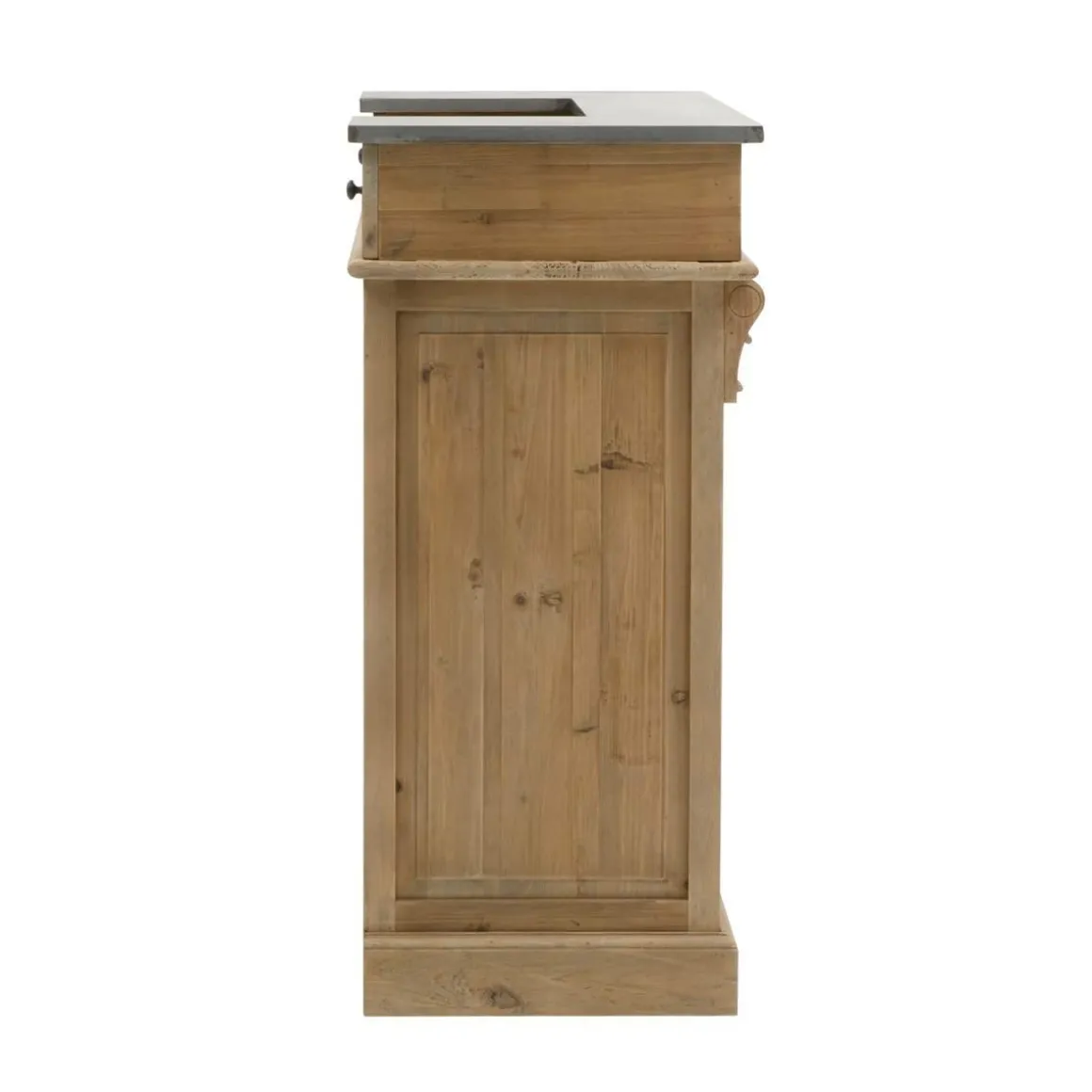 Meuble bar en bois recyclé 120cm Garance