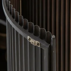 Meuble bar haricot en marbre et métal Orlando