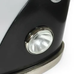 Meuble bar noir avec plateau en bois de manguier Combi