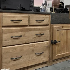 Meuble bas de cuisine 4 tiroirs - Champêtre