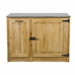 Meuble bas de cuisine avec tiroir coulissant Champêtre