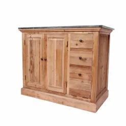 Meuble sous vasque en bois recyclé April