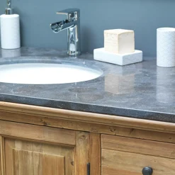 Meuble sous vasque en bois recyclé April