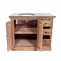 Meuble sous vasque en bois recyclé April