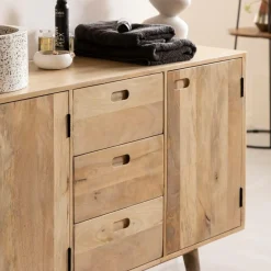 Meuble sous vasque en bois de manguier Rowene