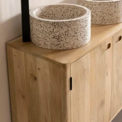 Meuble sous vasque en bois de manguier Rowene