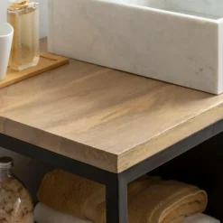 Meuble sous vasque en bois de manguier Sol