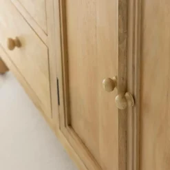 Meuble sous vasque en bois de manguier blanchi Ronan