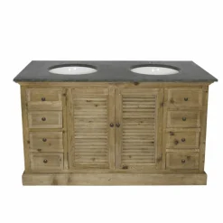 Meuble sous vasque en bois recyclé Zephyr