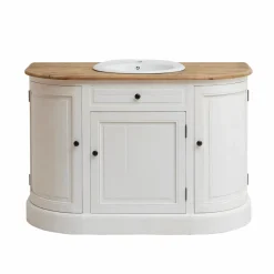 Meuble sous vasque en bois recyclé Garance