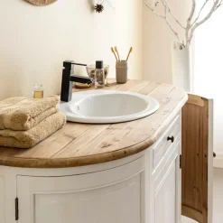 Meuble sous vasque en bois recyclé Garance