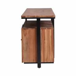 Meuble sous vasque en bois d'acacia et métal Jacob