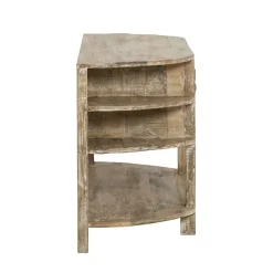 Meuble sous vasque en bois de manguier blanchi Sienna