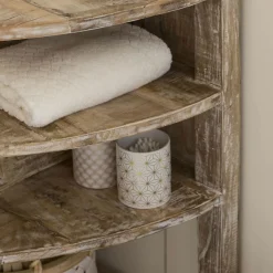 Meuble sous vasque en bois de manguier blanchi Sienna