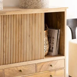 Meuble sous vasque en bois de manguier Liora