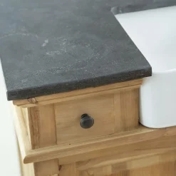 Meuble sous vasque en bois recyclé Paz