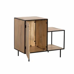 Meuble sous vasque en bois de manguier et métal Agathe