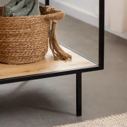 Meuble sous vasque en bois de manguier et métal Agathe