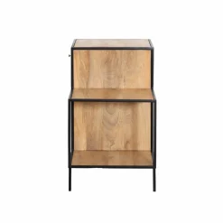 Meuble sous vasque en bois de manguier et métal Agathe