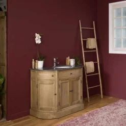 Meuble sous vasque en bois de chêne Gaia