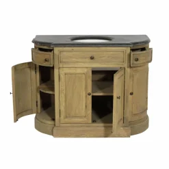 Meuble sous vasque en bois de chêne Gaia