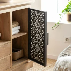 Meuble sous vasque en bois de manguier Sahara