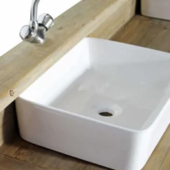 Meuble sous vasque en bois recyclé Cassandre