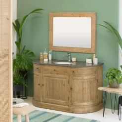 Meuble sous vasque en bois recyclé Livio