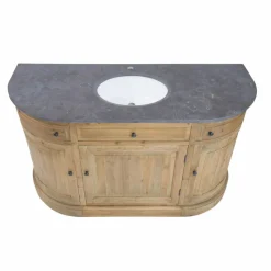 Meuble sous vasque en bois recyclé Livio