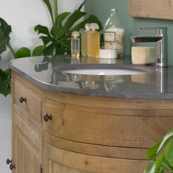 Meuble sous vasque en bois recyclé Livio