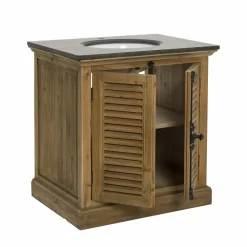 Meuble sous vasque en bois recyclé Jude