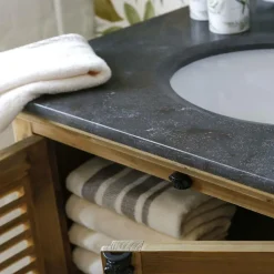 Meuble sous vasque en bois recyclé Jude