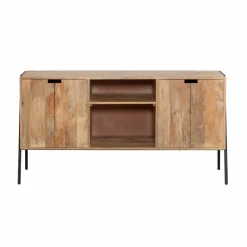 Meuble sous vasque en bois de manguier et métal Jeanne