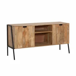 Meuble sous vasque en bois de manguier et métal Jeanne