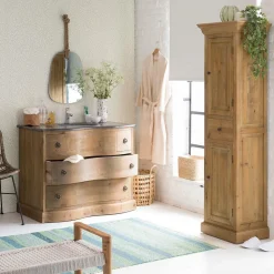 Meuble sous vasque en bois recyclé Mia