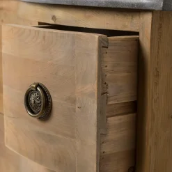 Meuble sous vasque en bois recyclé Mia