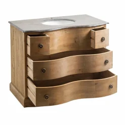 Meuble sous vasque en bois recyclé Mia