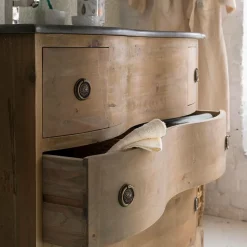 Meuble sous vasque en bois recyclé Mia