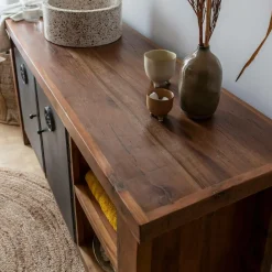 Meuble sous vasque en bois recyclé Hector