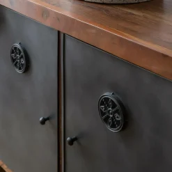 Meuble sous vasque en bois recyclé Hector