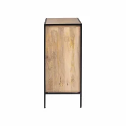 Meuble sous vasque en bois de manguier et métal Coralie