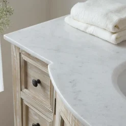 Meuble sous vasque en pin recyclé Octavie