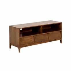 Meuble TV 2 niches en bois de manguier Remick